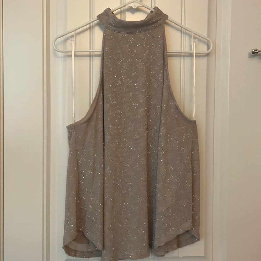 Pale pink shimmer blouse